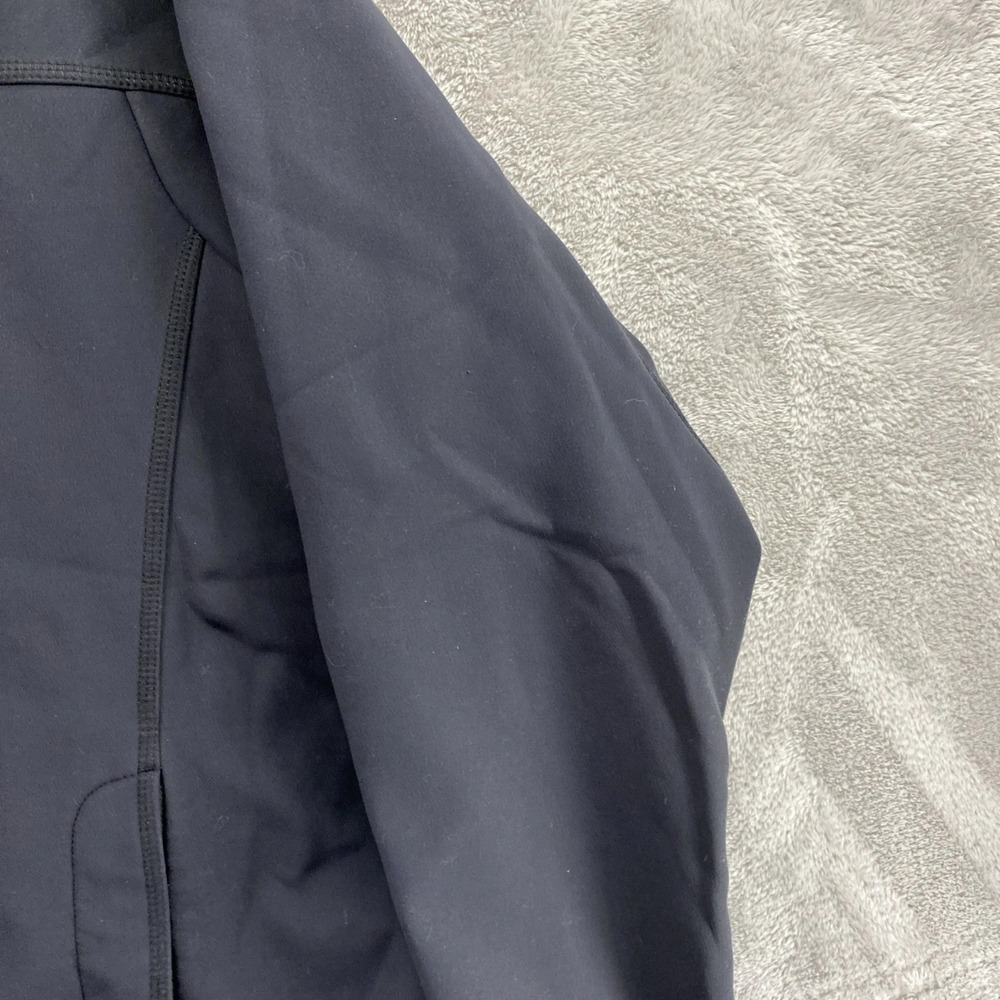 LL Bean Windproof Soft Shell Jacket Womens Large Black Full Zip Fleece Outdoor - Picture 4 of 11